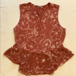 Lucky Brand sleeveless flair top